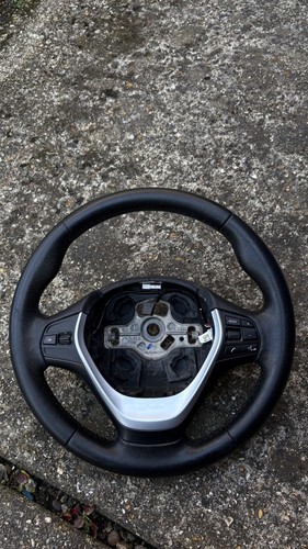 Leather steering wheel - leather,