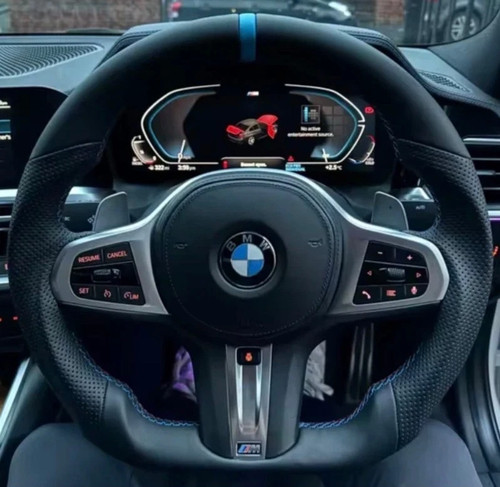 Bmw leather custom steering - bmw,